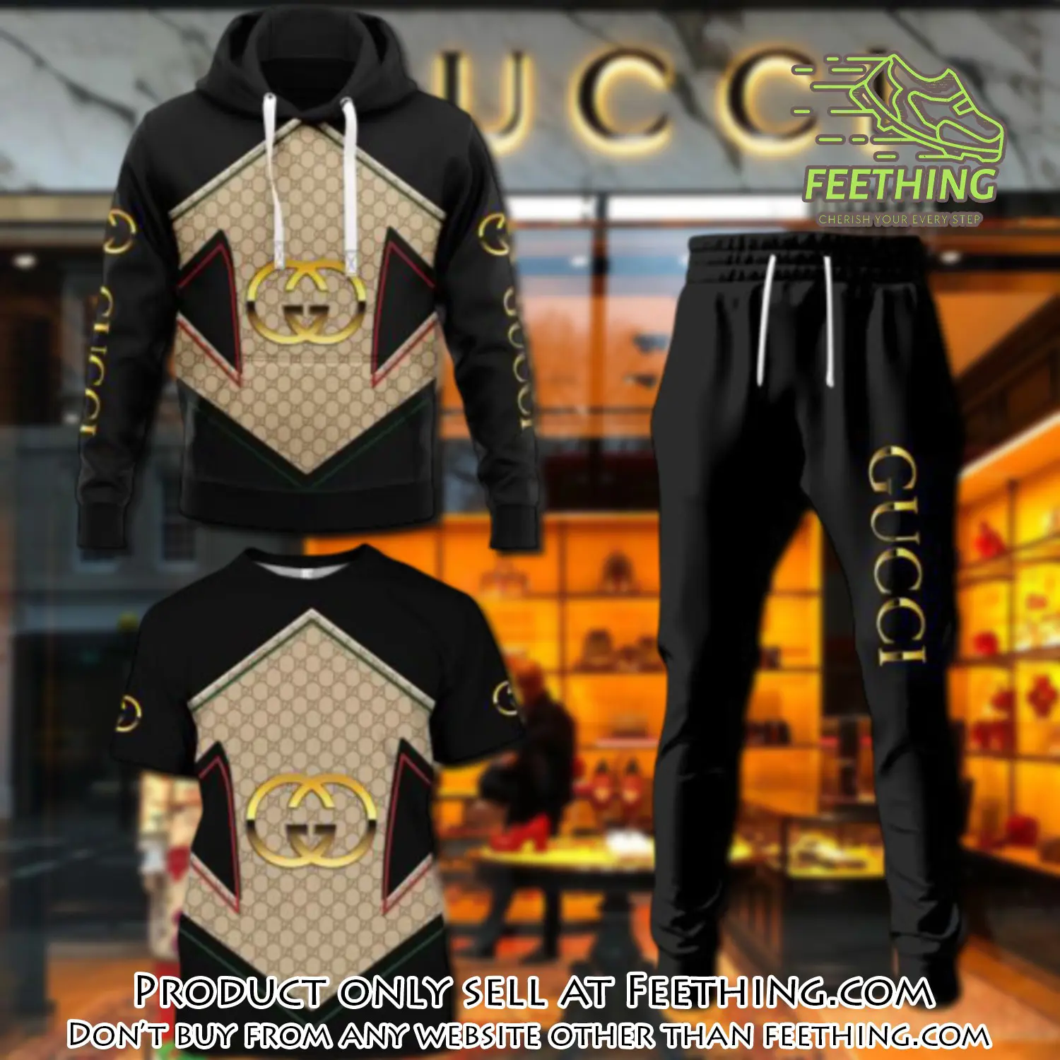 Gucci luxury brand combo tshirt hoodie long pants set trending 24 outfit sport lcs1037 ft4331625